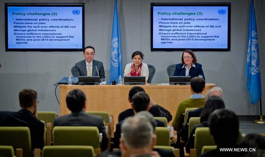 Un nouveau rapport de l'ONU prévoit une croissance mondiale de 3% en 2014