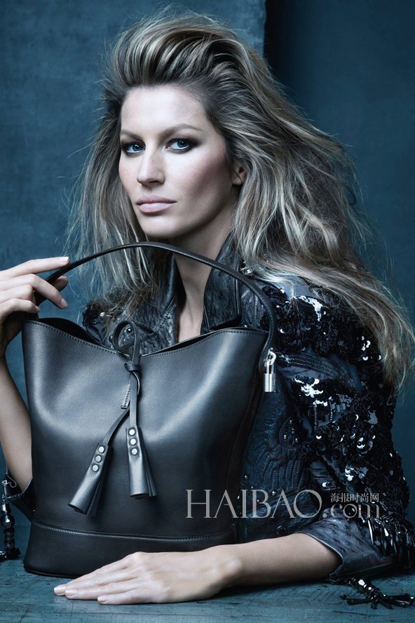 La top-modèle brésilienne Gisele Bunchen dans la nouvelle campagne de Louis Vuitton pour sa collection printemps-été 2014.