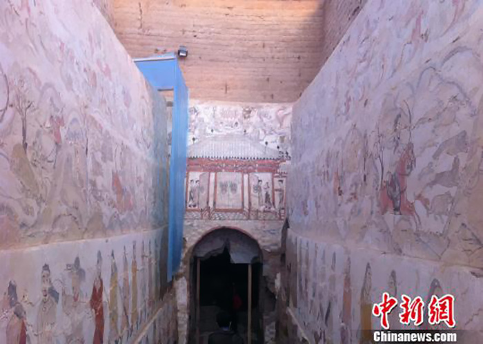 Ouverture de la plus grande tombe ancienne sur le thème de la chasse dans le Shanxi (6)