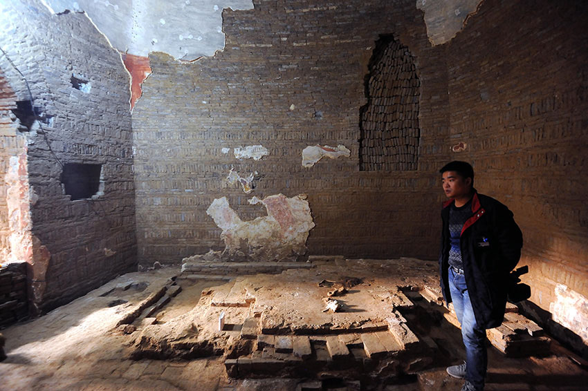 Ouverture de la plus grande tombe ancienne sur le thème de la chasse dans le Shanxi (3)