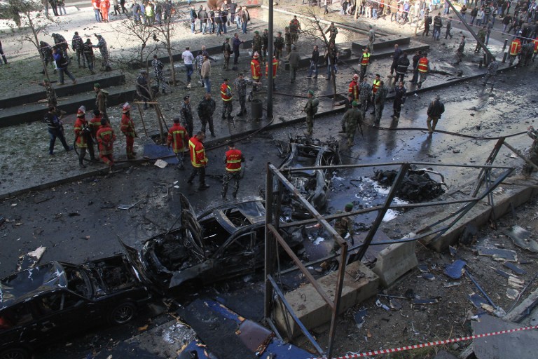 6 morts dans une attaque à la voiture piégée à Beyrouth (5)