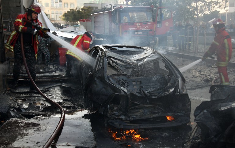 6 morts dans une attaque à la voiture piégée à Beyrouth (4)