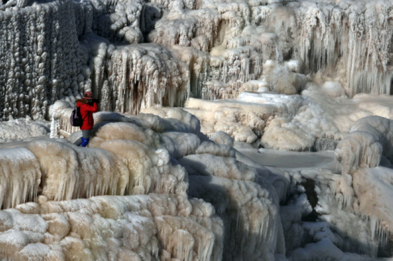 Un environnement impressionnant de glace