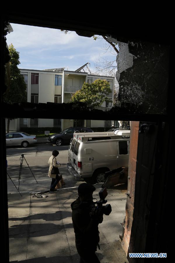 Photos : un incendie criminel vise le consulat de Chine à San Francisco (4)