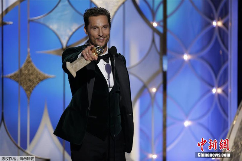 Meilleur acteur dans un film dramatique : Matthew McConaughey, Dallas Buyers Club