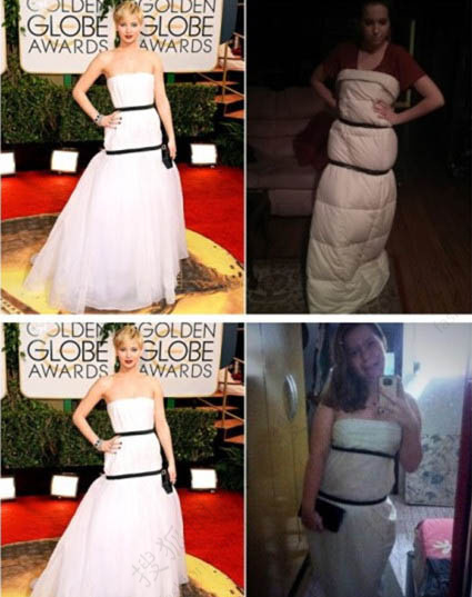 La robe de Jennifer Lawrence raillée sur le net (5)