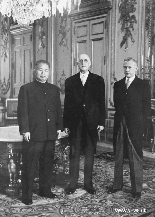 Photos de l'Agence Xinhua: 50 ans de relations Chine-France