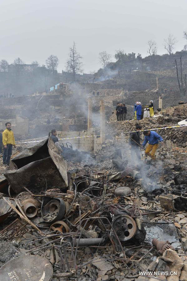 Chine : un village ancien ravagé par un incendie (3)