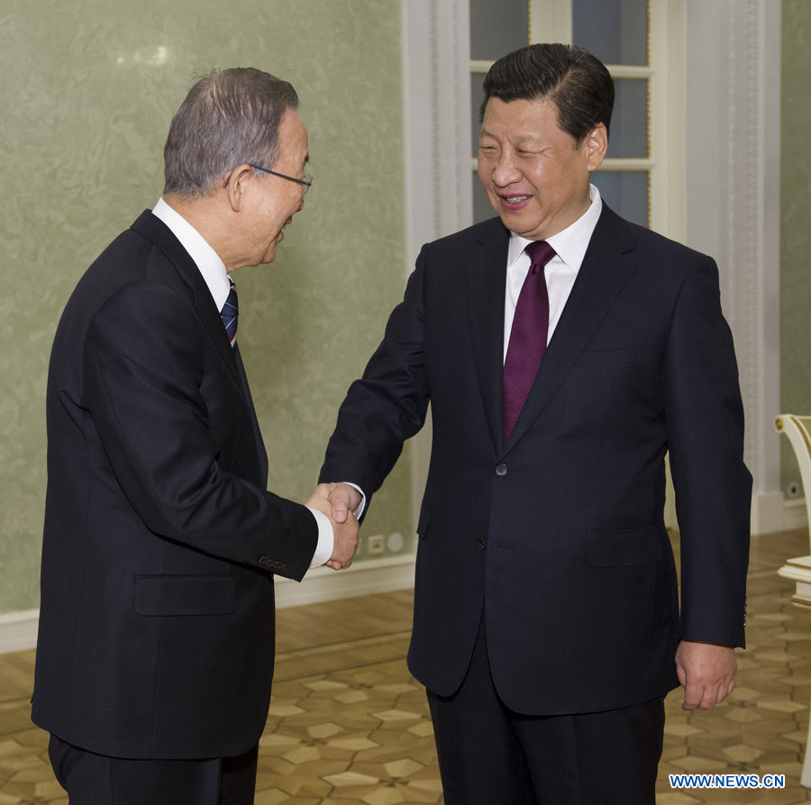 Le président chinois et le chef de l'ONU s'engagent à promouvoir la paix et le développement du monde (2)