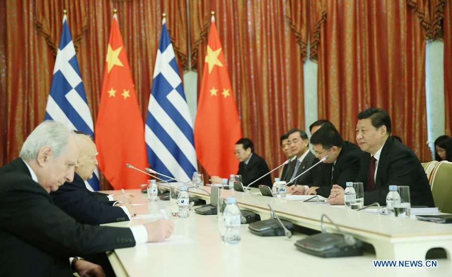 Les présidents chinois et grec s'engagent à renforcer la coopération bilatérale