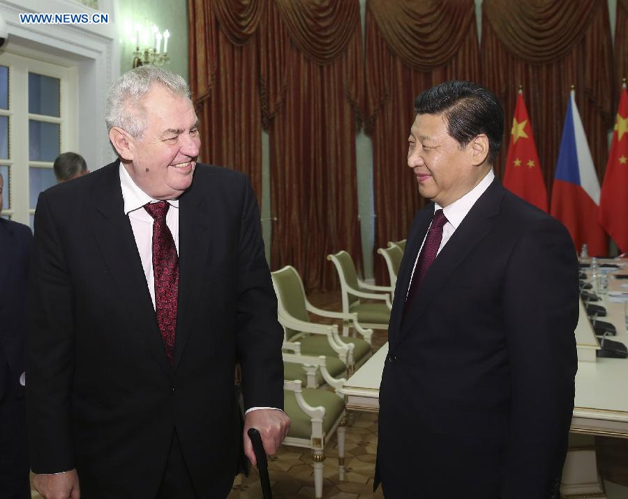 Les présidents chinois et tchèque s'engagent à développer la coopération (2)