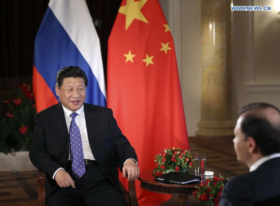 Le président chinois satisfait des relations sino-russes