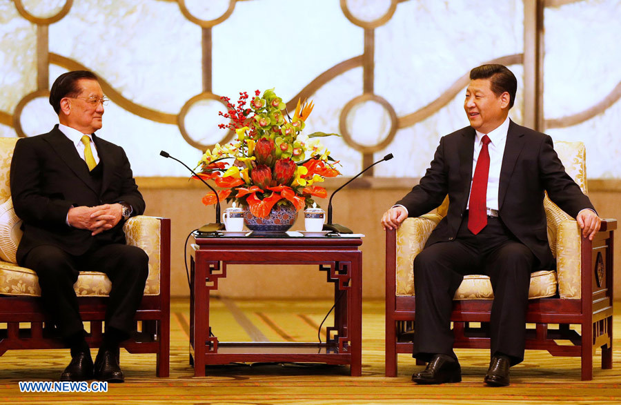 Rencontre entre Xi Jinping et le président honoraire du Kuomintang