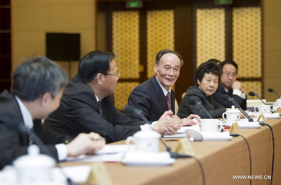 Wang Qishan appelle à redoubler d'efforts pour lutter contre la corruption