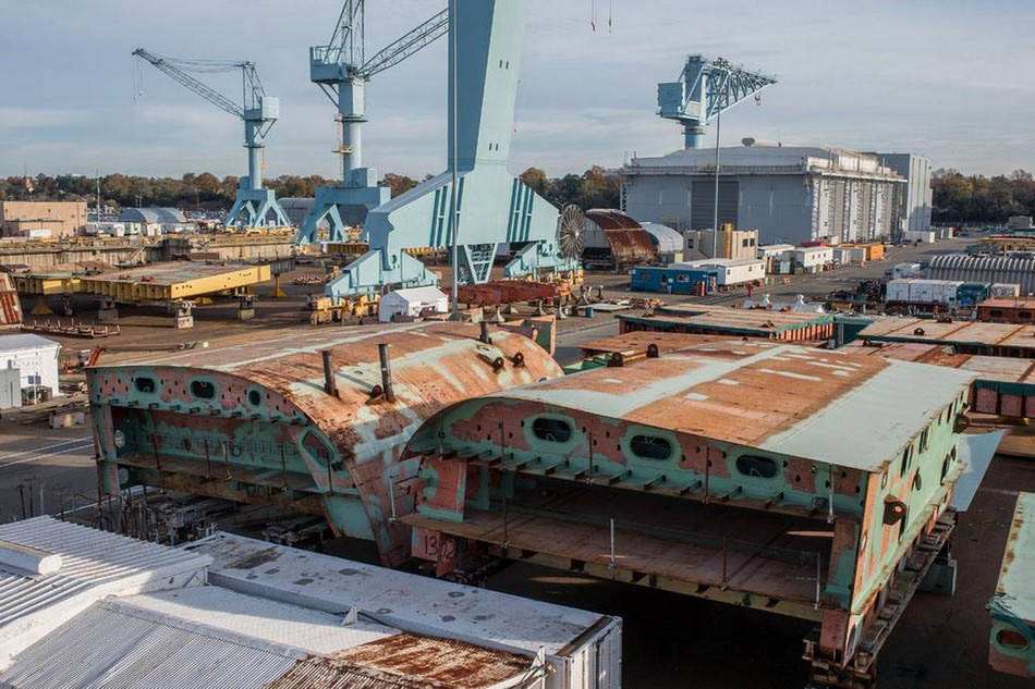 Mise en chantier du deuxième porte-avions américain de la classe Ford (6)