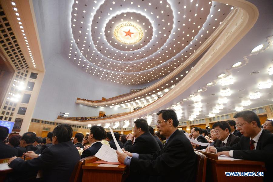 L'Assemblée populaire nationale (APN, parlement chinois), a commencé jeudi matin la réunion de clôture de sa session annuelle.