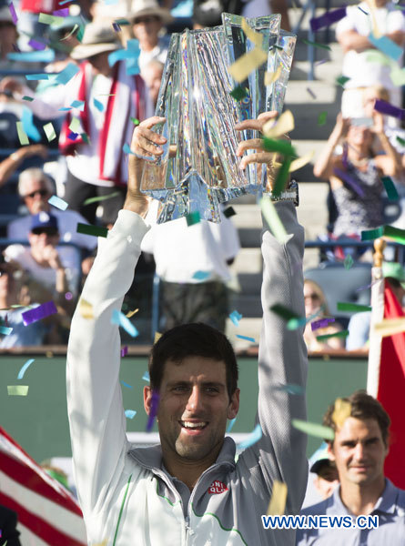 Tennis : Djokovic s'impose face à Federer à Indian Wells