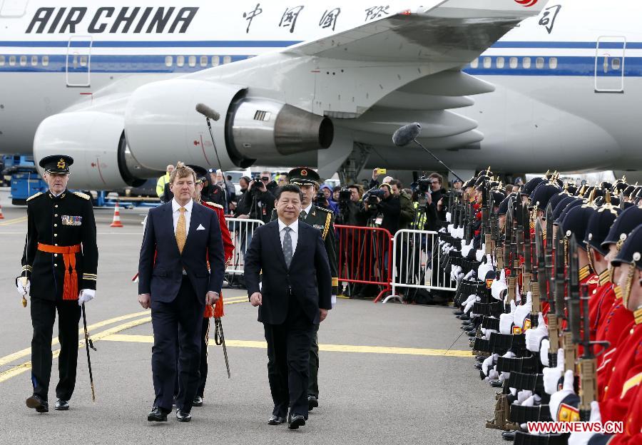 Le président chinois arrive aux Pays-Bas pour faire une visite d'Etat et participer au sommet nucléaire mondial (6)