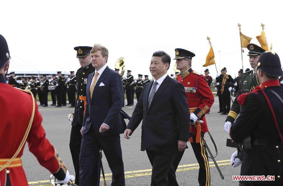 Le président chinois arrive aux Pays-Bas pour faire une visite d'Etat et participer au sommet nucléaire mondial (4)