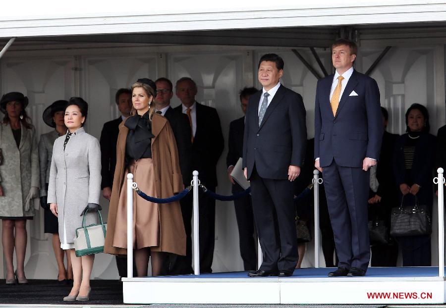 Le président chinois arrive aux Pays-Bas pour faire une visite d'Etat et participer au sommet nucléaire mondial (2)