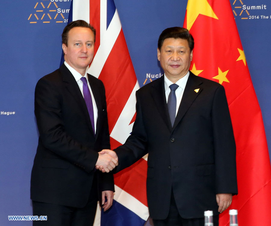 Le président chinois et le PM britannique discutent des relations bilatérales