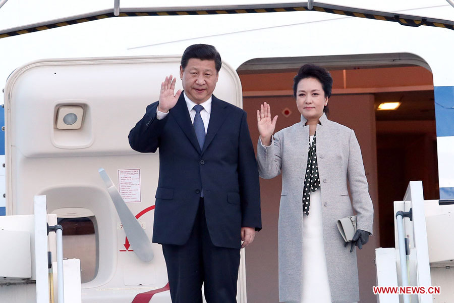 Arrivée du président chinois à Lyon pour entamer une visite en France