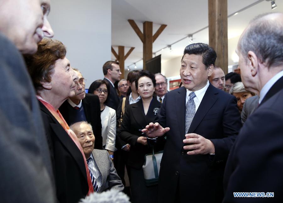 Le président chinois visite l'ancien site de l'Institut franco-chinois de Lyon (2)