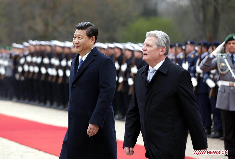 Les présidents chinois et allemand s'entretiennent des relations bilatérales (3)