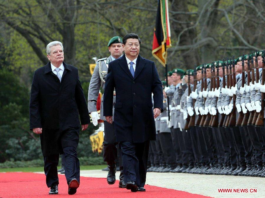 Les présidents chinois et allemand s'entretiennent des relations bilatérales (5)