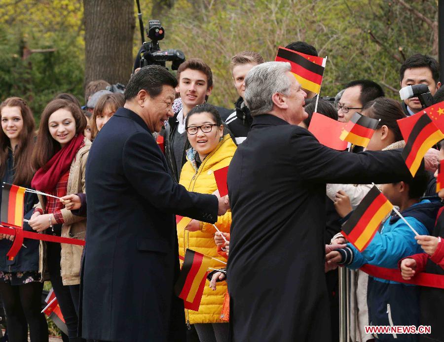 Les présidents chinois et allemand s'entretiennent des relations bilatérales (2)