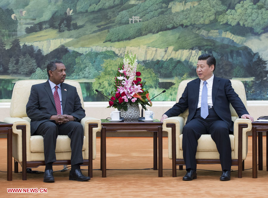 Le président chinois rencontre le président de l'Assemblée nationale soudanaise