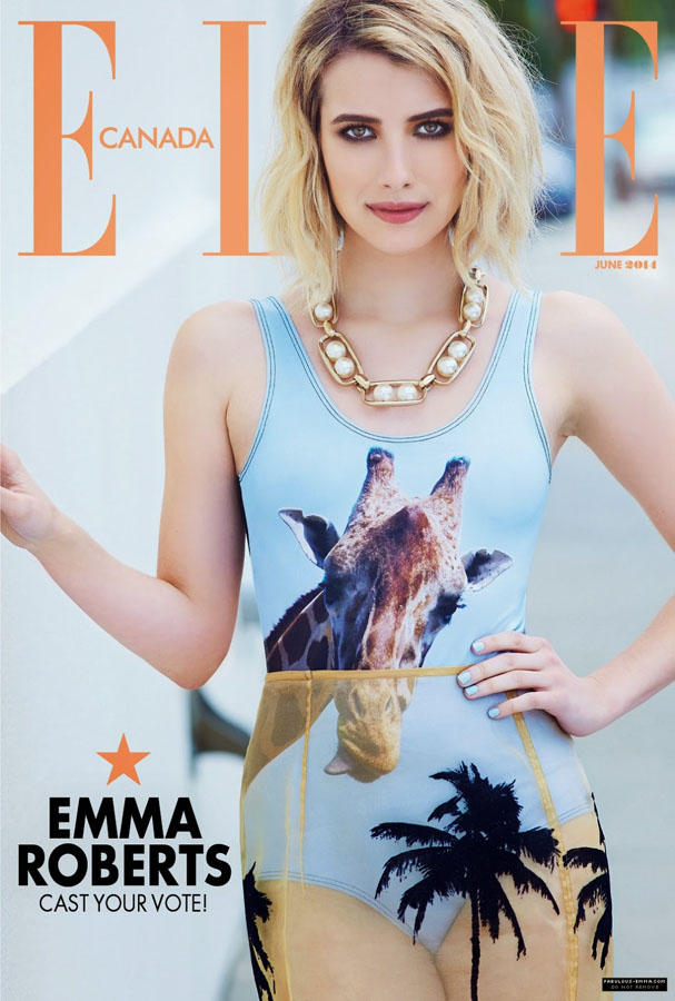 Retrouvez Emma Roberts sur Elle Canada