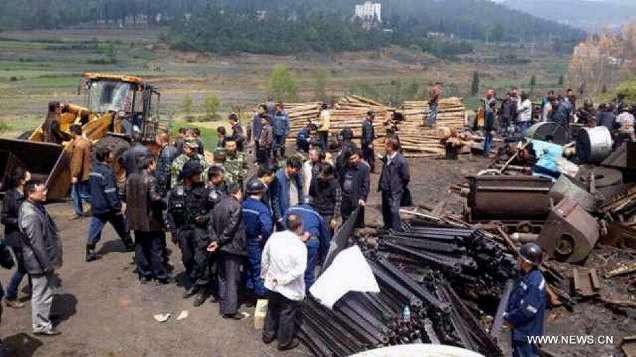 Chine : 22 personnes prises au piège dans l'inondation d'une mine (4)