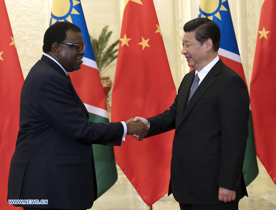 La Chine et la Namibie s'engagent à renforcer leur coopération