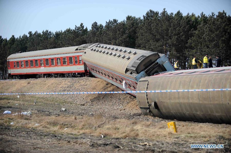 Chine : 15 blessés dans le déraillement d'un train dans le nord-est