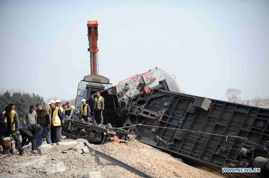 Chine : 15 blessés dans le déraillement d'un train dans le nord-est (11)