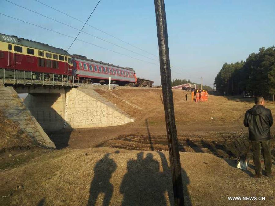 Chine : 15 blessés dans le déraillement d'un train dans le nord-est (4)