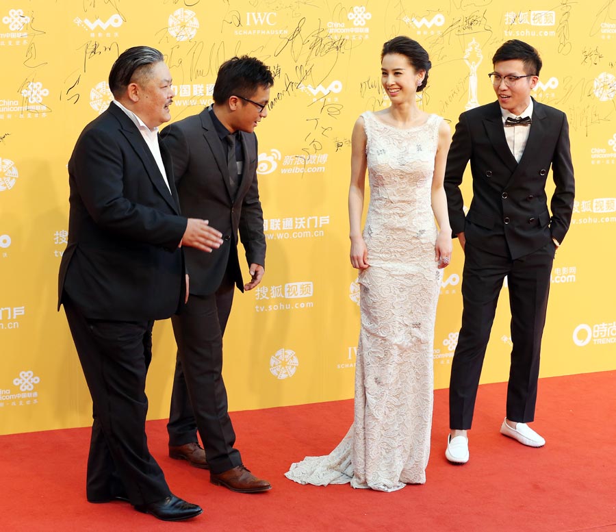 L'actrice Huang Sheng Yi (droite)