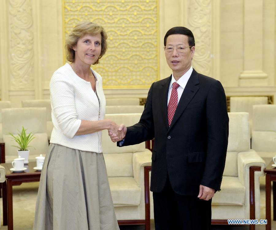 Un vice-Premier ministre chinois rencontre la commissaire européenne au climat