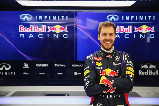 Sebastian Vettel avec Infiniti 