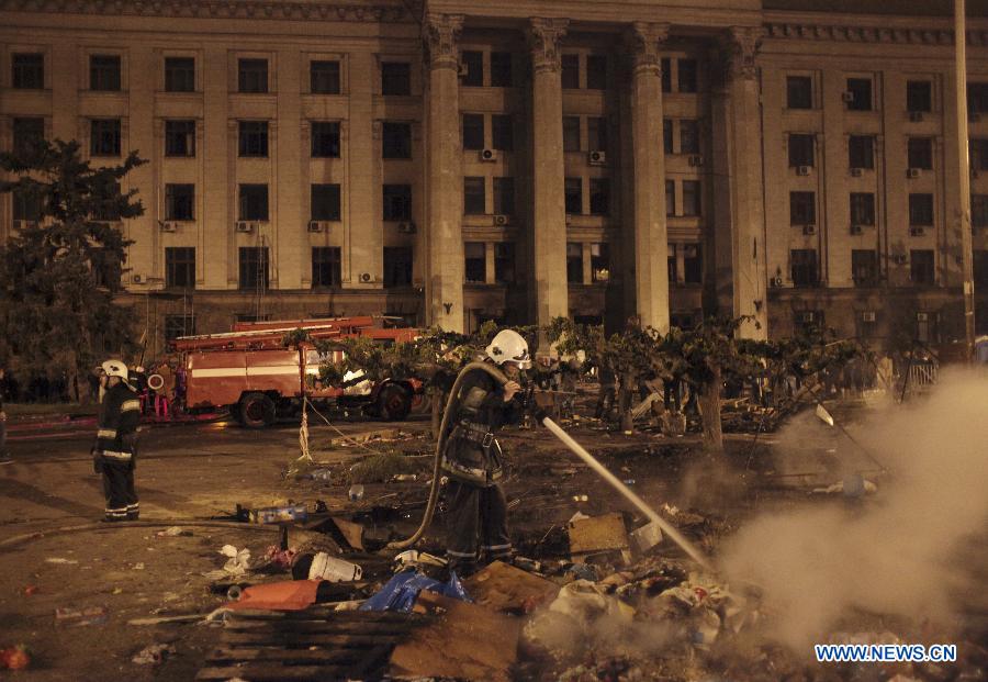 Ukraine : les affrontements à Odessa font au moins 43 morts et 174 blessés
