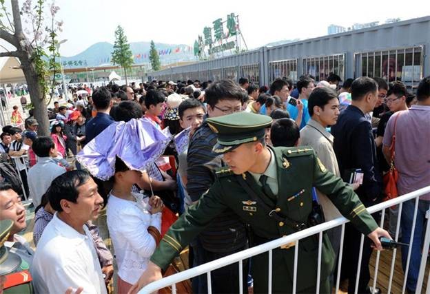 L'Expo horticole à Qingdao, dans la Province du Shandong, a reçu un nombre record de visiteurs le 1er mai. [Photo / Xinhua]