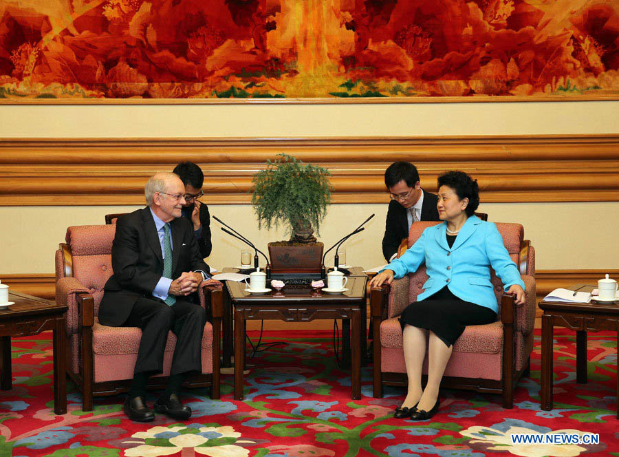 Liu Yandong rencontre le directeur exécutif de l'UNICEF