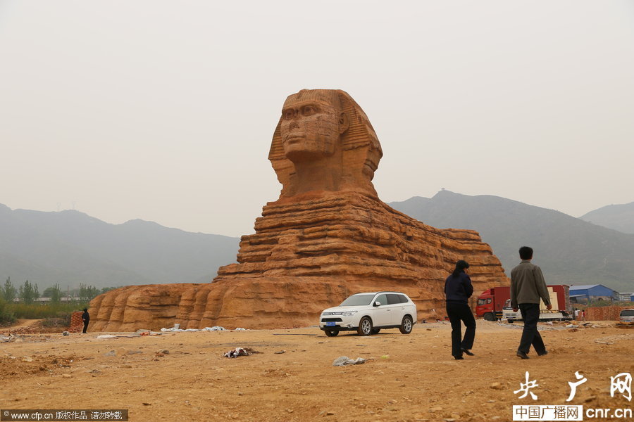 Un sphinx d'Egypte dans le Hebei (7)