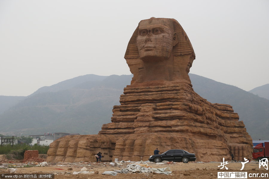 Un sphinx d'Egypte dans le Hebei (4)