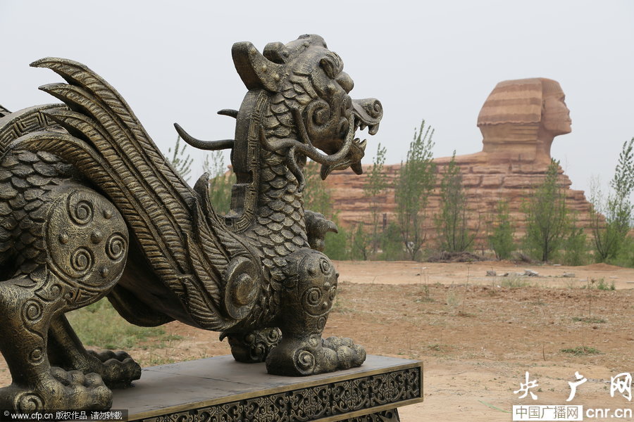 Un sphinx d'Egypte dans le Hebei (3)